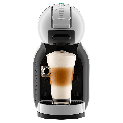 Vista frontal Mini Me Blanca/Negra Máquina de Café NESCAFÉ® Dolce Gusto®
