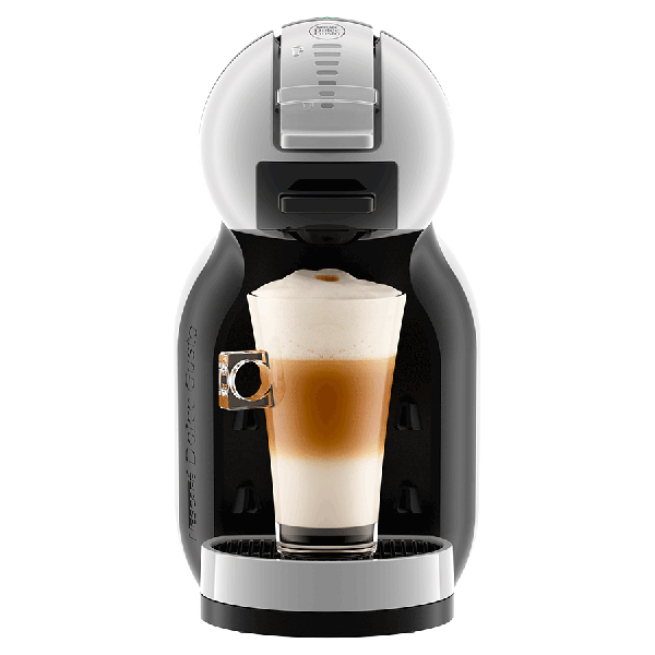 Vista frontal Mini Me Blanca/Negra Máquina de Café NESCAFÉ® Dolce Gusto®
