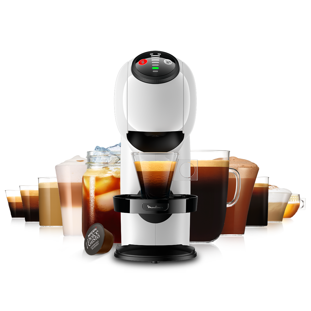  De'Longhi NESCAFÉ Dolce Gusto Genio - Cafetera y máquina de  café expreso, capacidad de 21 onzas, a base de cápsulas : Hogar y Cocina