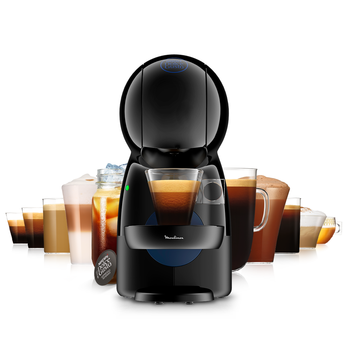 Cafetera Dolce Gusto Moulinex Ndg Piccolo Xs Color Negra