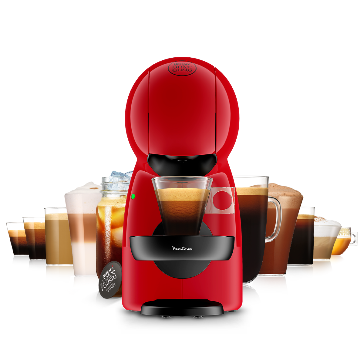 CAFETERA DOLCE GUSTO DELONGHI PICCOLO XS DELONGHI ROJA + 2 PACK CAFE –  Electrodomésticos Factory Juan Manuel